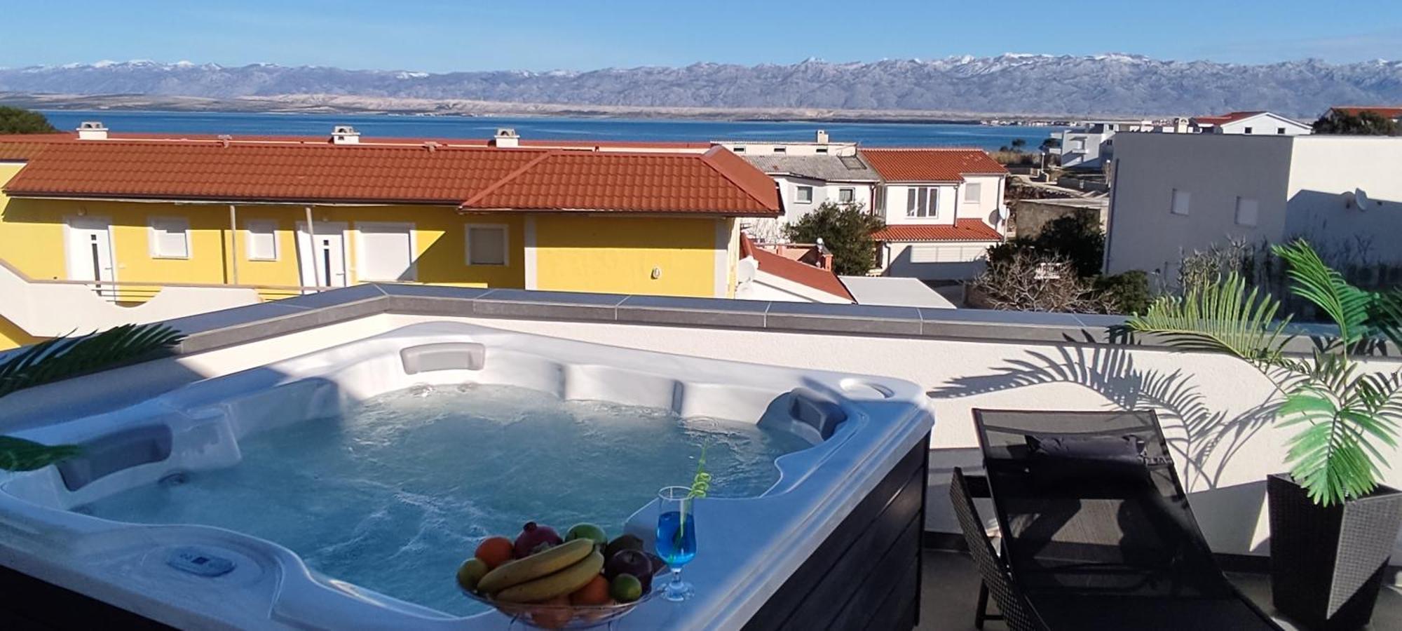 Luxurioeses Penthouse Welle Mit Whirlpool, Grill Und Meerblick Vir Exterior photo